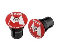 KQFCAZRE 2 Embouts de Guidon de Vélo, Bouchons de Guidon à Expansion en Forme de U, Marque M Rouge