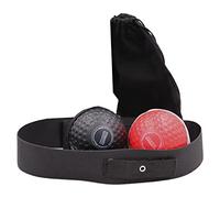KQFCAZRE 4 Pièces Ballon de Réflexe Boxe Bandeau Élastique Balle Attachable Sac Pratique pour Exercice Physique Rythme Mouvement Fonction Idéale Enfants, Bandeau Noir Rouge