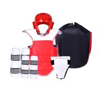 KQFCAZRE 5 équipements de Taekwondo, Plastron de Boxe, Plastron Rembourré Ajustable pour Le de Taekwondo et de Karaté, m