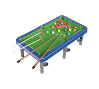 KQFCAZRE 6 Pièces Mini Billard Table de Salon Jeu d'enfants Boules Vives Triangle D'Installation avec Bâton et Craie en Plastique PP Jouet Interactif pour Cham, Améliorer