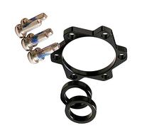 KQFCAZRE Adaptateur de Moyeu de Vélo Kit Rondelle Entretoise avec Accessoire de Frein à Disque Vis et Pièces en Aluminium Convient pour Répara, de Face