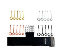 KQFCAZRE Bande d'Entraînement des Doigts Élastique Main Séparateur Doigts Dispositif Grip Bracelet Ajustable Quatre Résistances Matériaux Durables Adaptée à la Physiothérapie Musiciens Bureau