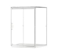 KQFCAZRE Boîte Acrylique Transparente Visibilité Claire Vitrine Acrylique Transparente Facile à Nettoyer Article D'organisation, 36x27x25cm Sans Étagère, Utilisation Horizontale Ou Verticale