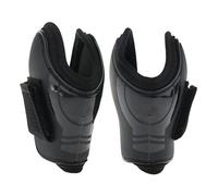 KQFCAZRE Bottes de Protection Tendon pour Cheval Bottes de Jambes Protectrices Bottes Ouvertes Antérieures Bottes Postérieures Bottes Sport Équin Doublure Néop, Noir, 12.5x15.1cm