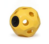 KQFCAZRE Boule à Foin Perforé Balle Foin Résistant à l' Morsures Boule Mangeoire pour Chevaux, Écurie, Jaune