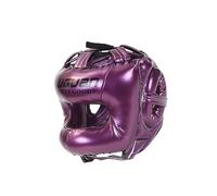 KQFCAZRE Casque de Protection Intégral pour Kickboxing avec Visière et Rembourrage en Microfibre, Adapté Au Karaté, Au Taekwondo et à L'entraînement, Violet, M