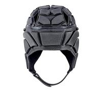 KQFCAZRE Casque de Rugby de Protection Souple, Rembourré en EVA, avec Ventilation et Confort Réglables, Convient Aux Enfants et Aux Adultes, Noir M