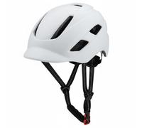 KQFCAZRE Casque Vélo Mousse Matériau Absorbant Casque Vélo Route Recharge USB, Blanc, XL 58-62CM