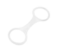 KQFCAZRE Clip de Tuba de Plongée Support Tuba Attache Snorkeling Anneau Double Silicone Antidérapant Compatibilité avec Tubes Standard et Sangles de Masque, Transparent