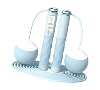KQFCAZRE Corde à Sauter sans Fil Corde Sauter Électronique Multiposition Indicateur Numérique Poignée Ergonomique Antiglisse Convient pour Adultes Enfants, Bleu