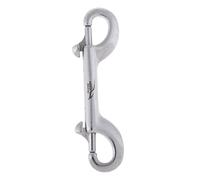 KQFCAZRE Double Ended Snap Hook Mousqueton Double Tête Fermoir Attache Clip Sécurité Crochet à Ressort Animaux en Acier Inoxydable Résistant à l'eau Salée, Argent, 90mm