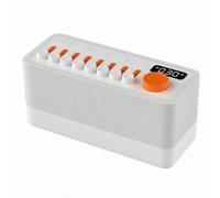 KQFCAZRE Enceinte Bluetooth Lumineuse Blanche Enceinte Chevet Plastique Veilleuse Bluetooth pour Bureau