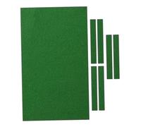 KQFCAZRE Ensemble Complet de Tapis de Billard élastique Prédécoupé avec 6 Bandes, Idéal pour Les Parties Amicales et Les Compétitions, L Green
