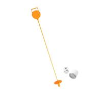KQFCAZRE Ensemble de Golf avec Drapeau, Trou et Piquet pour Activités de Plein Air, Orange
