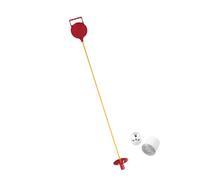 KQFCAZRE Ensemble de Golf avec Drapeau, Trou et Piquet pour Activités de Plein Air, Rouge