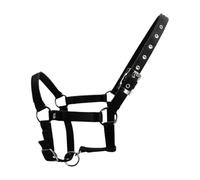 KQFCAZRE Équipement Réglable pour Propriétaires de Chevaux - Accessoires D'équitation D'extérieur Faciles à Utiliser en Plein Air - Détachables - Tête, Noir