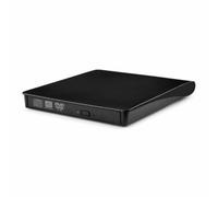 KQFCAZRE Extrêmement Mince Mince Format Rectangulaire Accessoire Informatique Lecteur CD/DVD Externe Graveur DVD USB pour Ordinateur, Câble Simple Noir Enregistrable