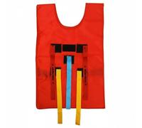 KQFCAZRE Gilet à Tirer la Queue Adhésif Gilet Attrape-Queue Intérieur Extérieur Jeu Lancer Attraper pour Maternelle, Red, Adult