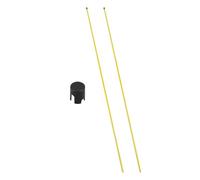 KQFCAZRE Golf Alignment Stick pour Amélioration du Swing Équipement de Positionnement de Balle Tige D'Indicateur de Direction Outil de Pratique de Posture Comp, Jaune