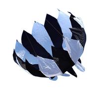 KQFCAZRE Grand 3D en Polyester sans Armature, Jouet de Vol Rotatif, Idéal pour La Randonnée, et Les Débutants Au Jardin, Noir Blanc