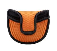 KQFCAZRE Housse de Protection pour Putter Couvre-tête de Club de Golf Maillet Étui Protecteur en Nylon Accessoire pour Femmes Hommes Adapté Aux Déplacem, Orange