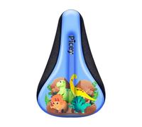 KQFCAZRE Housse de Selle de Vélo pour Enfants, Accessoires de Vélo pour Filles, Petit Coussin de Selle Antidérapant, Protection de Selle de Vélo pour Enfants, Dinosaures