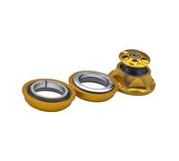 KQFCAZRE Jeu de Direction VTT Aluminium Alliage pour Remplacement Fourche Avant Roulement Étanche Capuchon Boulon Convient à Cyclistes Commuting Vélo Tout, Or