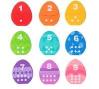 KQFCAZRE Jeu D'œufs de Dinosaure Méthode Pédagogique Puzzle D'œufs de Dinosaure Apprentissage Précoce Jouet Triades Couleurs 3D pour Maison
