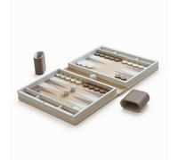 KQFCAZRE Jeu Société Pliable Compact Jeu en Forme Livre Interactif pour Soirée Jeux, Backgammon