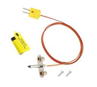 KQFCAZRE Kit Remplacement Sonde Thermocouple Acier Inoxydable Kit Sonde Remplacement Installation Facile Capteur Température Barbecue