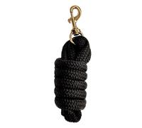 KQFCAZRE Longe Tressée Robuste pour Chevaux, Rênes de Performance, Fixation Rapide pour Licol, Idéale pour Le Bétail (Moutons, Chevaux), Noir