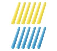 KQFCAZRE Lot de 12 Housses de Protection en Mousse pour Tubes en Mousse Légers, Coussins de Rechange pour Lit Gonflable de Jardin, Bleu et Jaune