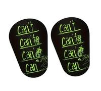 KQFCAZRE Lot de 2 Mini Protège-Tibias de Football pour Protéger Les Jambes des Enfants. Confortables et Légers, Ces Protège-Tibias sont Parfaits pour Les Enfan, Lettres Vertes Noires, s