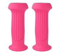 KQFCAZRE Lot de 2 Poignées de Guidon Antidérapantes de Rechange de 9,7 Cm pour Vélo Enfant, BMX, Cruiser et Vélo Pliable. Compatibles avec Les Vélos de Ville, Rose