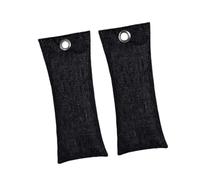 KQFCAZRE Lot de 2 Sacs Désodorisants pour Chaussures, Absorbeurs de Transpiration de Bambou, Absorbeurs D'humidité pour Chaussures de Sport, Pur, Noir 75g