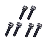 KQFCAZRE Lot de 6 Rondelles pour Vis de Potence de Guidon de Vélo à Pignon Fixe, M5x18 Noir, 8.4mm