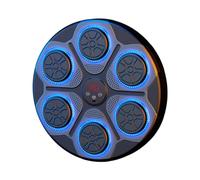 KQFCAZRE Machine de Boxe Intelligente à Réglable, équipement Ménager avec Musique électronique, Cible Murale de Boxe pour L'entraînement et Le Kick, Bleu sans Gants