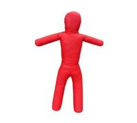KQFCAZRE Mannequin de Grappling Professionnel Non Rempli pour Jiu-Jitsu, Mannequin D'entraînement Multi-Usage pour Arts Martiaux, Cuir PU, Forme Humaine Ad, Rouge
