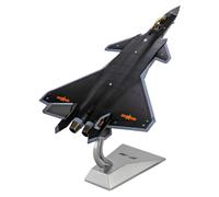 KQFCAZRE Maquette J-20 avec Socle -20 Insignes Imprimés Chasseur pour Exposition, Noir