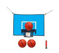 KQFCAZRE Panier de Basket pour Trampoline, Entraînement de Basket avec Filet, Léger, étanche, pour Enfants, Cadre de Remplacement pour Sports de Plein Air, Modèle B