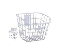 KQFCAZRE Panier de Vélo, Panier Avant Amovible et Multifonctionnel pour Animaux de Compagnie, Cyclisme, Courses, Trajets Domicile-Travail, Camping, Complet, Blanche