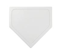 KQFCAZRE Plaque Au Marbre en Caoutchouc Plat Marbre Baseball Antidérapante Plaque Home-Plate pour Entraîneurs, Équipes Scolaires, Gymnase, Blanc