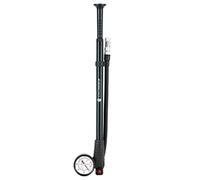 KQFCAZRE Pompe Haute Pression Mini Pompe Portative Bouton Purgeur Jauge Flexible Aluminium pour Vélos Enfants Montagne BMX Route, Titane A