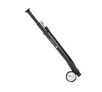 KQFCAZRE Pompe Haute Pression Mini Pompe Portative Bouton Purgeur Jauge Flexible Aluminium pour Vélos Enfants Montagne BMX Route, Noir A