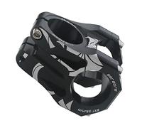 KQFCAZRE Potence de Guidon de Vélo Courte, Adaptateur sans Filetage en Alliage D'aluminium, Compatible avec Le Vélo de Route, Le VTT, Le BMX et Le Vélo de, Noir
