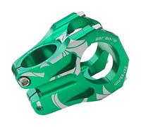 KQFCAZRE Potence de Guidon de Vélo Courte, Adaptateur sans Filetage en Alliage D'aluminium, Compatible avec Le Vélo de Route, Le VTT, Le BMX et Le Vélo de, Vert