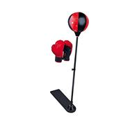 KQFCAZRE Punching Ball Gants de Boxe Support Réglable Agilité Jouet Tumbler avec Base Solide pour Exercice à La Maison Entraînement Enfants Adultes Cadeau Garç, 1 Gant