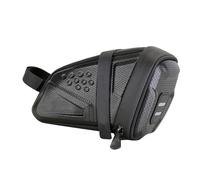 KQFCAZRE Sacoche de Selle de Vélo Rigide en EVA, Antichoc, Compacte, 18,3 X 9,2 X 12,9 Cm, Capacité 1 L, Robuste avec Motifs Réfléchissants sous Le Sac