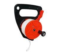 KQFCAZRE Scuba Diving Reel Équipement Plongeur de Structure en Plastique Arrêt de Doigt Poignée Adaptée à La Plongée Spéléo Dérive Exploration, Orange, comme Décrit