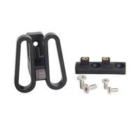 KQFCAZRE Support de Porte-Bagages Avant pour Vélo Pliant, Adaptateur de Bloc de Fixation Rapide en Alliage D'aluminium avec Vis de Montage, Adapté Aux Cycl, Noir